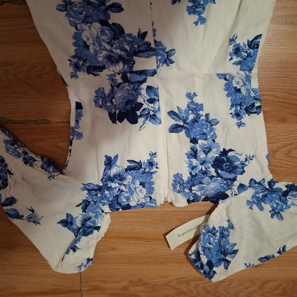 Miami Blue Floral Long Sleeve Dress - Picture 2 of 5
